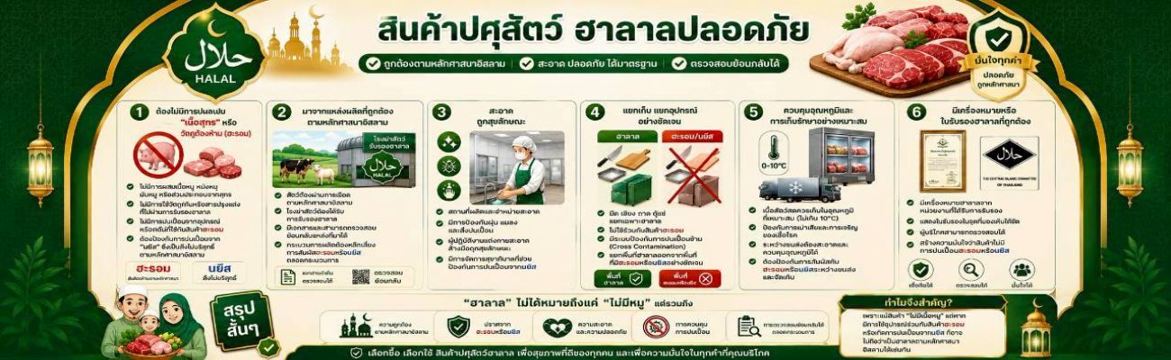 สินค้าปศุสัตว์ ฮาลาลปลอดภัย