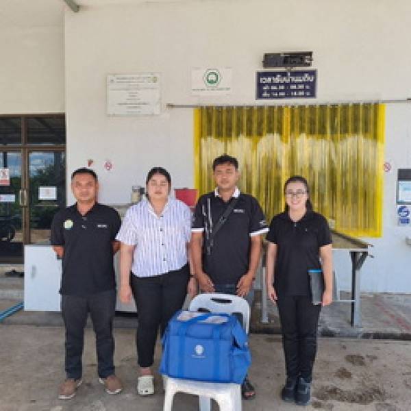   ปศุสัตว์จังหวัดชัยนาท ลงพื้นที่ตรวจสอบปริมาณและคุณภาพน้ำนมดิบ