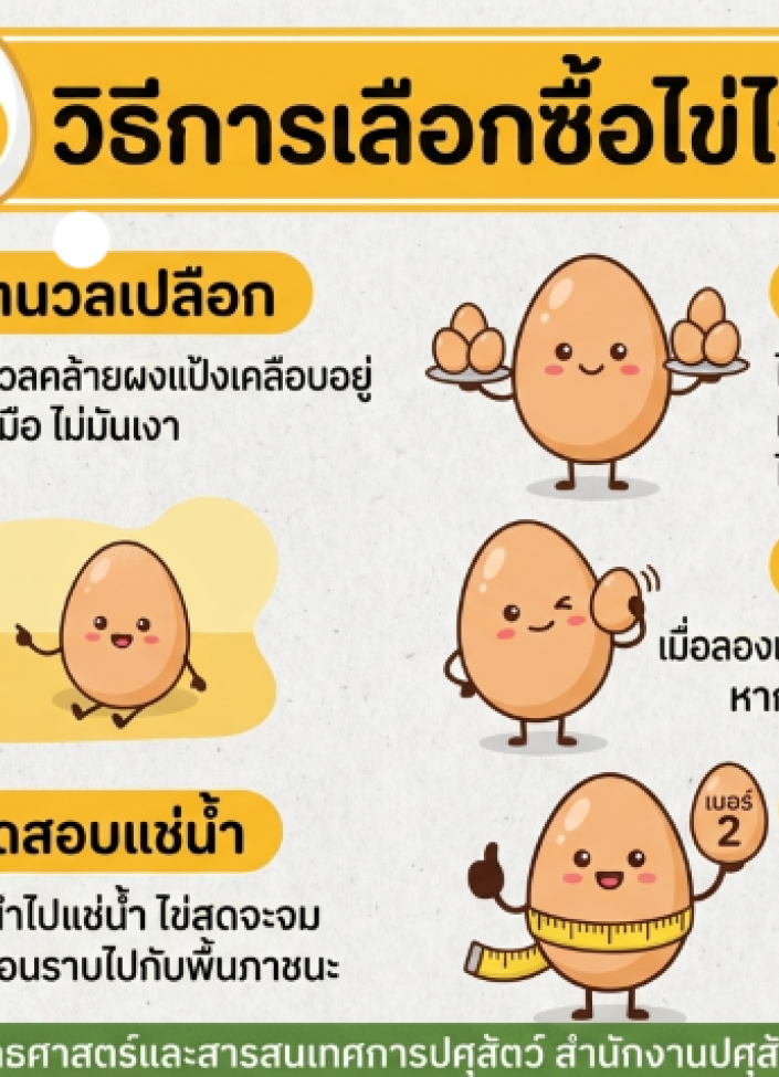 6909-5 วิธีการเลือกซื้อไข่ไก่