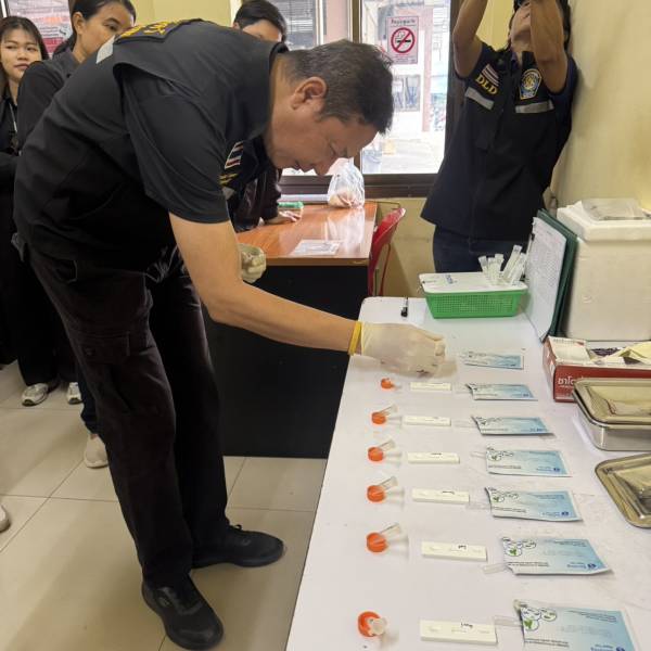 ปศุสัตว์สิงห์บุรี เก็บตัวอย่างเนื้อสัตว์ตรวจเฝ้าระวัง การใช้สารเร่งเนื้อแดงในสถานที่จำหน่ายเนื้อสัตว์