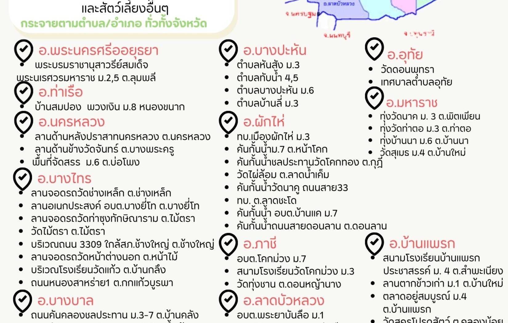 สถานที่อพยพสัตว์ เพื่อช่วยเหลือผู้ประสบภัยธรรมชาติ ปี 2569